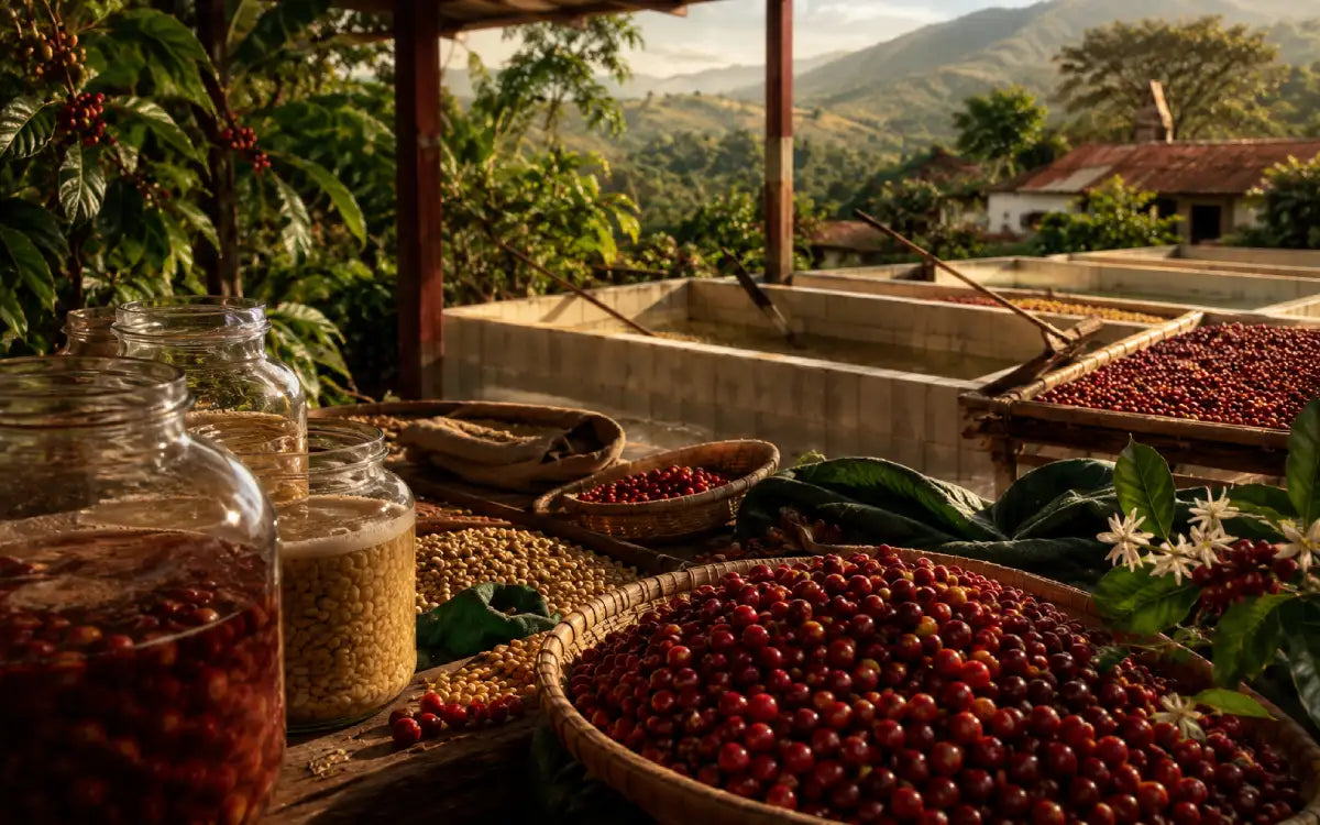 Coffee transformation: fermentation and processing
